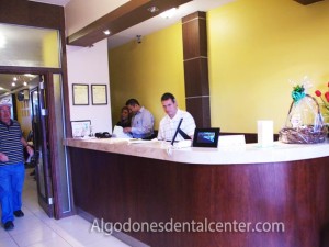 Reception Area of Dental Center in Algodones 